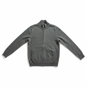 Banana Republic Pima Cotton Cashmere Full Zip Sweater Blue gray Size M